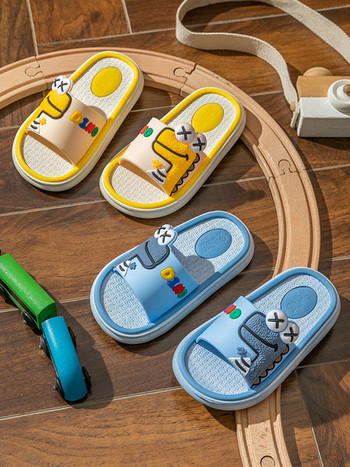 Καλοκαιρινές παιδικές παντόφλες με 3D στοιχείο για αγόρια