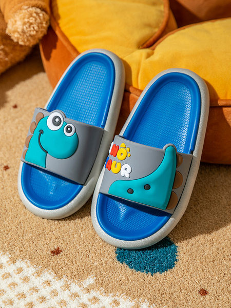 Λαστιχένιες παιδικές παντόφλες με εφαρμογή 3D χρώματος