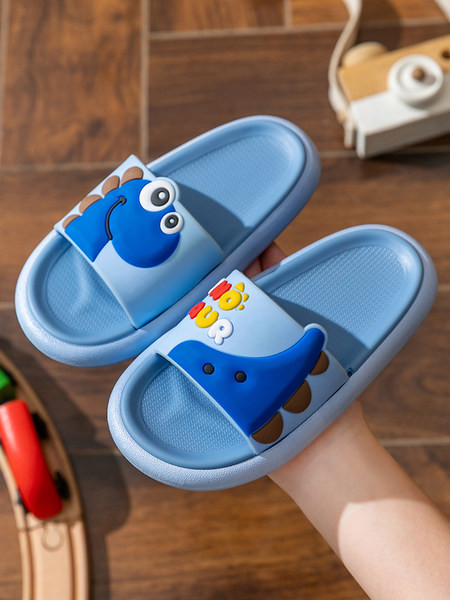 Gyermek gumipapucs rátéttel, lapos talppal