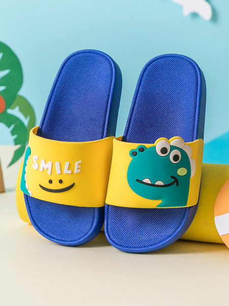 Įprastos vaikiškos šlepetės su dinozauru berniukams ar mergaitėms