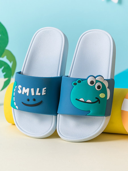 Įprastos vaikiškos šlepetės su dinozauru berniukams ar mergaitėms