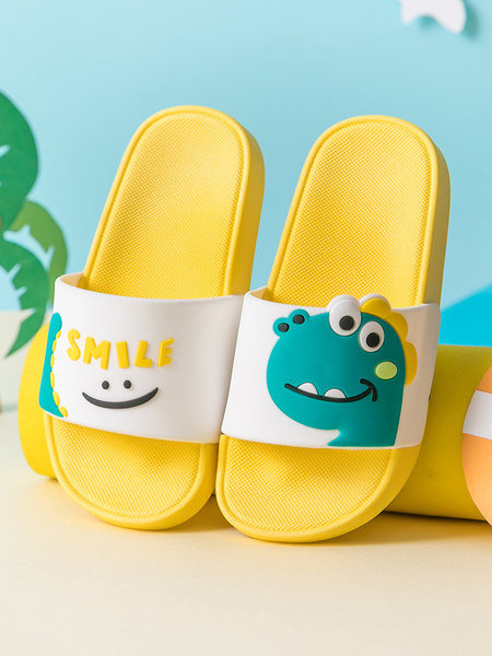 Įprastos vaikiškos šlepetės su dinozauru berniukams ar mergaitėms