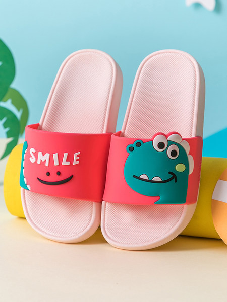 Įprastos vaikiškos šlepetės su dinozauru berniukams ar mergaitėms