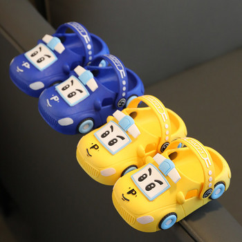 Παιδικές λαστιχένιες παντόφλες με 3D στοιχεία - τύπου crocs