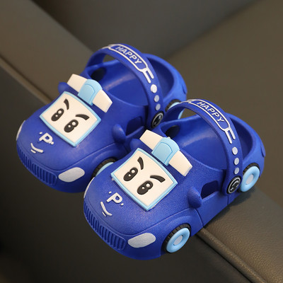 Детски гумени чехли с 3D елементи - тип кроксове