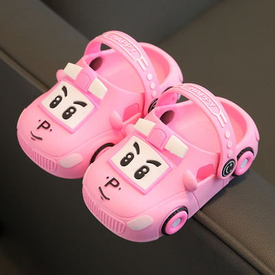 Детски гумени чехли с 3D елементи - тип кроксове