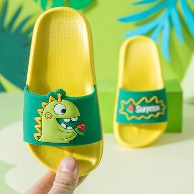 Alkalmi gyerekpapucs dinoszauruszokkal fiúknak vagy lányoknak