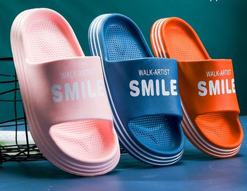 Нов модел гумени чехли с надпис - няколко цвята