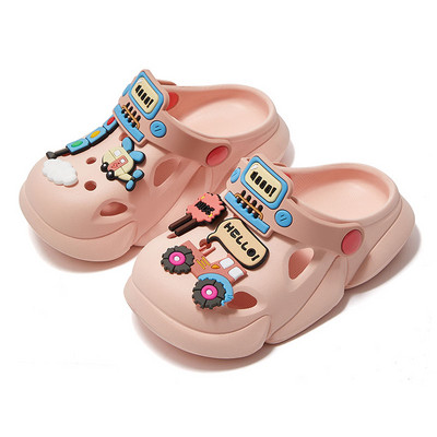 Gyermek crocs 3D-s színes applikációval