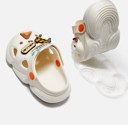 Gyermek crocs 3D-s színes applikációval