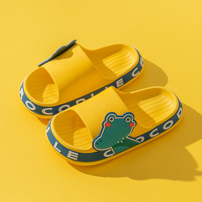 Детски гумени чехли с надпис и декорация - няколко цвята