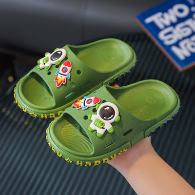 Gumi gyerekpapucs színes rátéttel