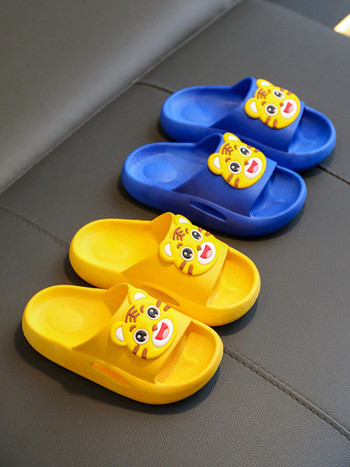 Модерни детски чехли с апликация - няколко цвята