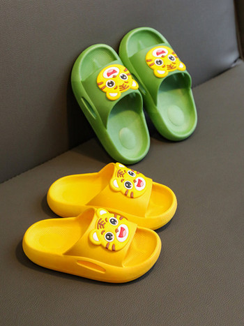 Модерни детски чехли с апликация - няколко цвята