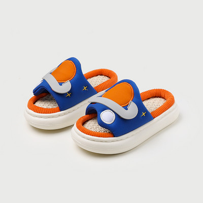 Casual παιδικές παντόφλες με επίπεδη σόλα - τριών χρωμάτων