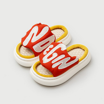 Ежедневни детски чехли с бродерия