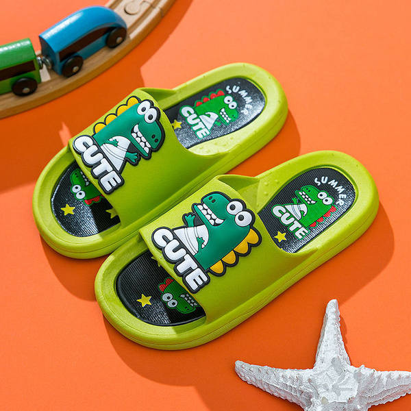 Καλοκαιρινές λαστιχένιες παντόφλες με επίπεδη σόλα για αγόρια
