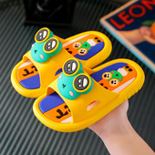 Καλοκαιρινές παιδικές λαστιχένιες παντόφλες με 3D στοιχείο