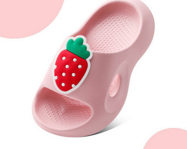 Παιδικές λαστιχένιες παντόφλες με απλικέ σε πολλά χρώματα