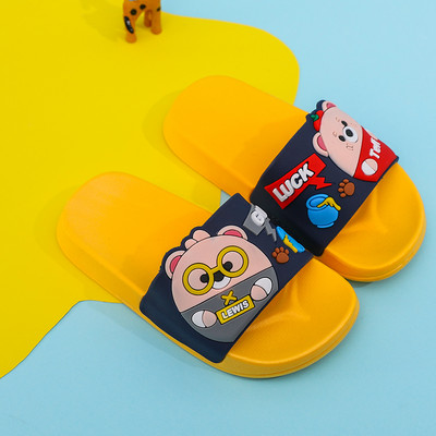 Летни детски чехли с равна подметка