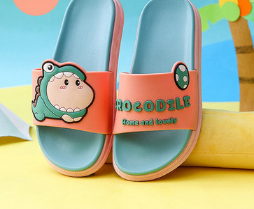 Casual παιδικές παντόφλες παραλίας με επίπεδη σόλα