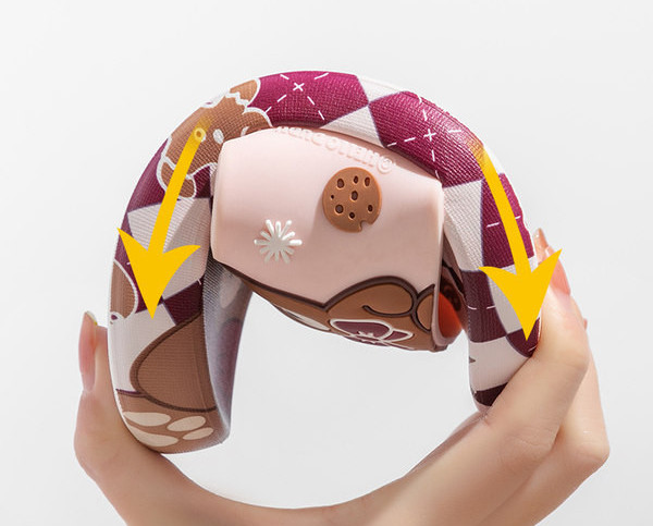 Gyermek gumi papucs mackó rátéttel