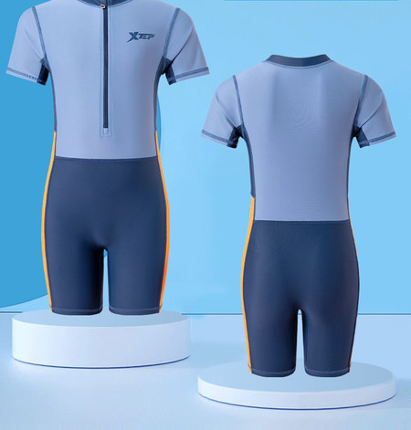 Gyermek úszó szett kék színű cipzárral