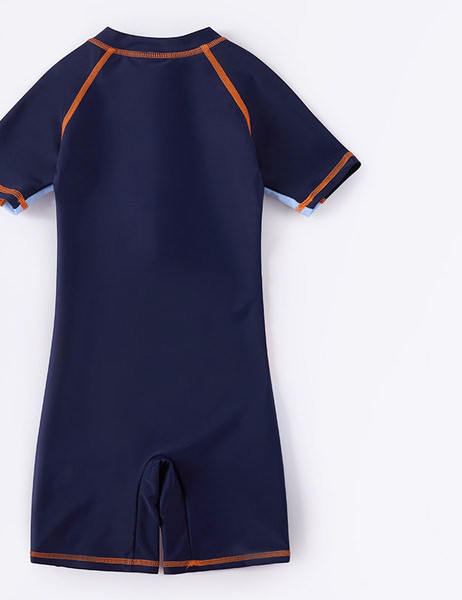 Ολόσωμο παιδικό μαγιό με φερμουάρ για αγόρια