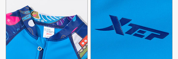 Gyermek teljes fürdőruha fiúknak cipzárral