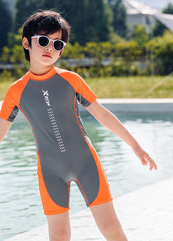 Нов модел детски цял бански костюм за момчета