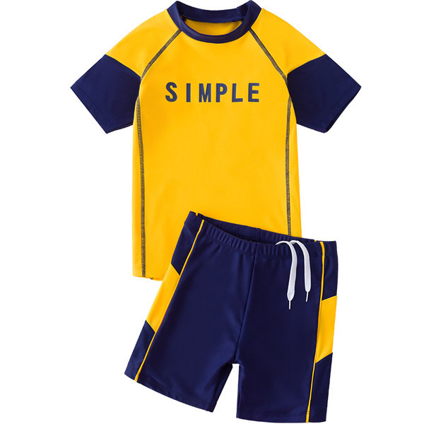 Παιδικό σετ κολύμβησης με επιγραφή και κορδόνια - πολλά χρώματα