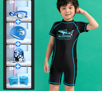 Παιδικό ολόσωμο μαγιό για αγόρια με απλικέ