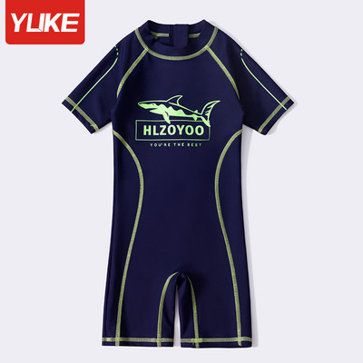 Παιδικό ολόσωμο μαγιό για αγόρια με απλικέ