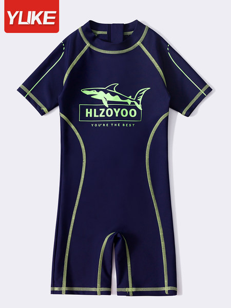 Παιδικό ολόσωμο μαγιό για αγόρια με απλικέ