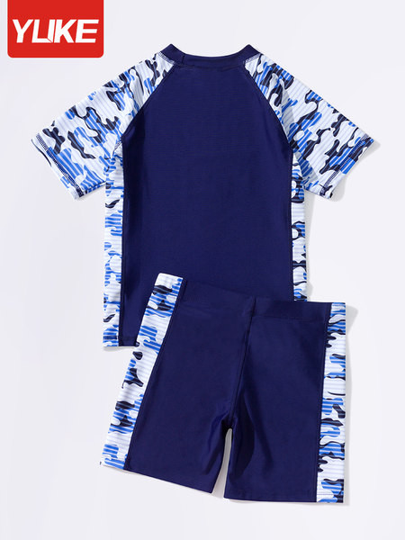 Αντηλιακό παιδικό μαγιό σε μπλε χρώμα για αγόρια