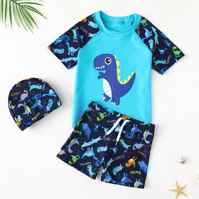 Παιδικό αντηλιακό μαγιό για αγόρια  με απλικέ χρώματος