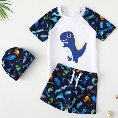 Παιδικό αντηλιακό μαγιό για αγόρια  με απλικέ χρώματος