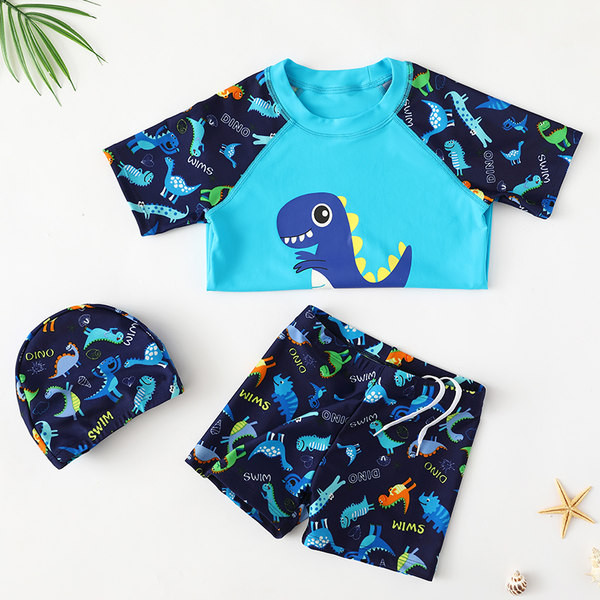 Παιδικό αντηλιακό μαγιό για αγόρια  με απλικέ χρώματος