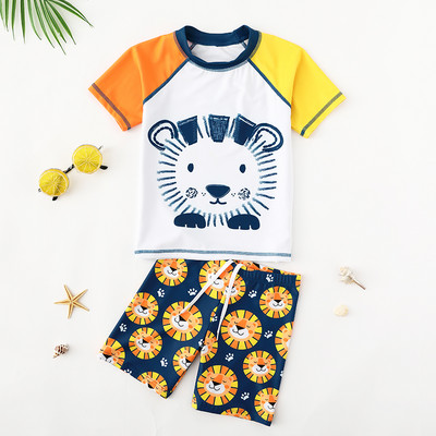 Kétrészes fürdőruha rátéttel és nyakkendővel