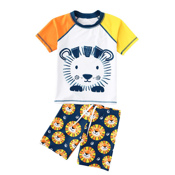 Kétrészes fürdőruha rátéttel és nyakkendővel