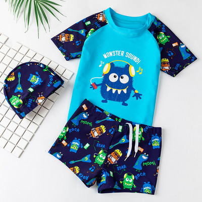 Sunshine μαγιό για αγόρια με απλικέ χρώματος