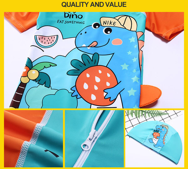 Ολόσωμο παιδικό μαγιό από ύφασμα που στεγνώνει γρήγορα για αγόρια