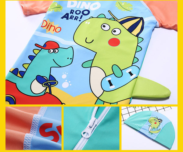 Παιδικό ολόσωμο μαγιό με στάμπα για αγόρια