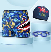 Uus mudel kiiresti kuivavast kangast laste ujumisriided poistele