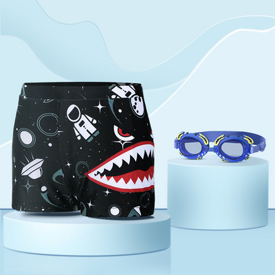 Uus mudel kiiresti kuivavast kangast laste ujumisriided poistele