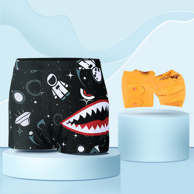 Uus mudel kiiresti kuivavast kangast laste ujumisriided poistele