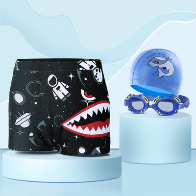 Uus mudel kiiresti kuivavast kangast laste ujumisriided poistele