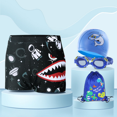 Uus mudel kiiresti kuivavast kangast laste ujumisriided poistele