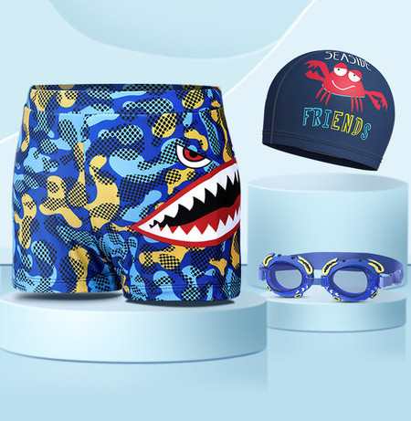 Uus mudel kiiresti kuivavast kangast laste ujumisriided poistele