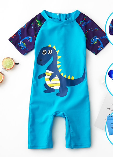 Παιδικό σετ σε μπλε χρώμα με απλικέ